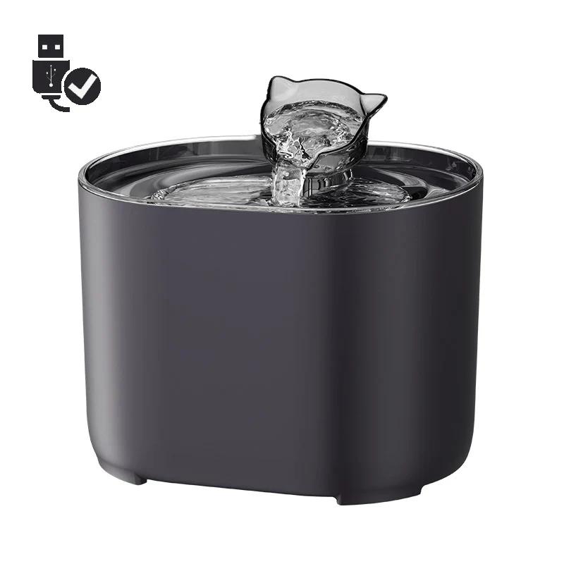 

Фонтан для воды для кошек, автоматический фильтр, USB Электрический бесшумный поилка для кошек и собак, чаша с рециркуляцией, фильтрующая поилка для кошек, диспенсер для воды для домашних животных