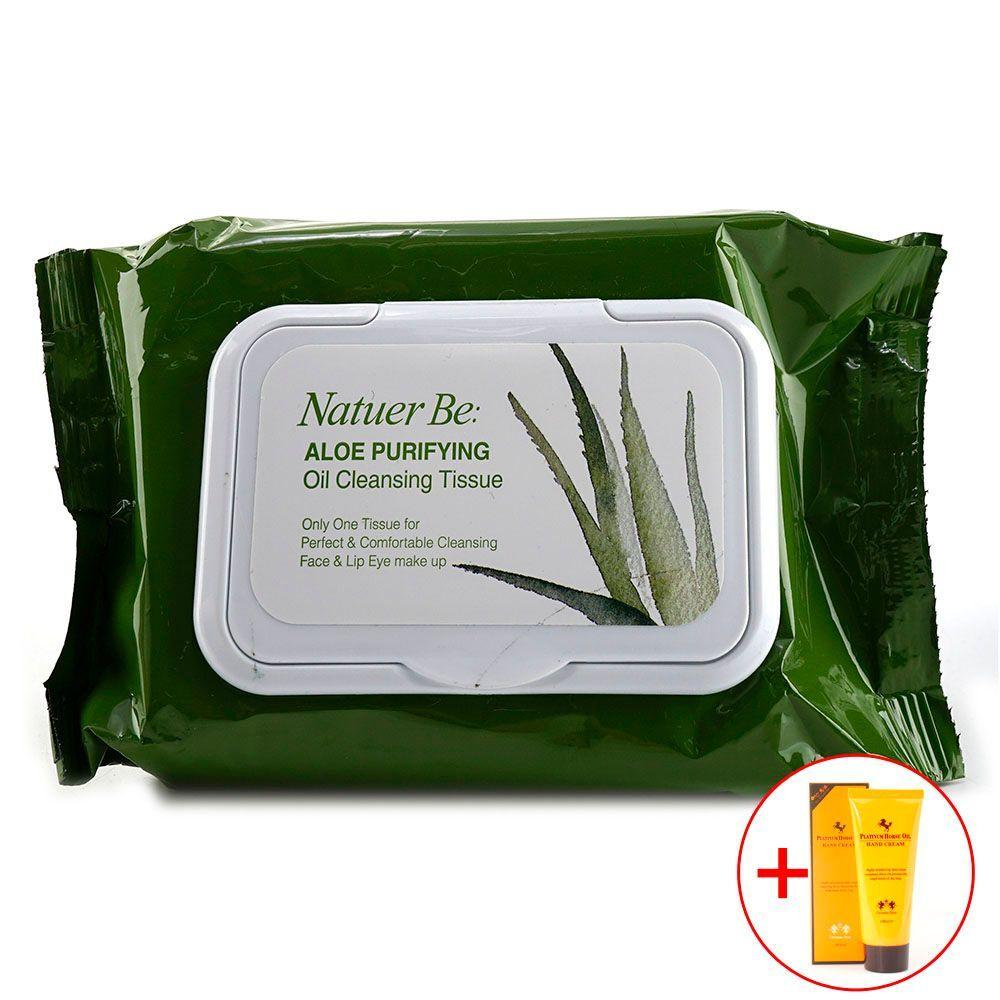 Aloe LSUGSUCY Cosmetics Face Lip & Eye Cleansing Tissues 60 Sheets