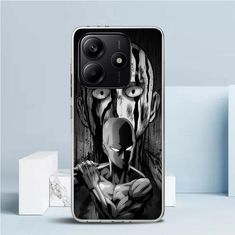 One P-Punch-Man Saitama King Phone Case For Xiaomi Redmi Note 15 14 14S 13 12S 12 Pro Plus 11S 11 11T 11E 10S 10 + Soft TPU Back