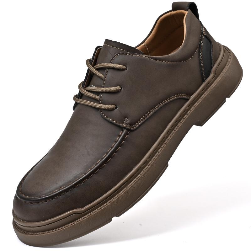 Casual Men's Leather Shoes Trendy Minimalist Design Style Outdoor Fashion Party Daily Business Office Youth Men's Quality Shoes