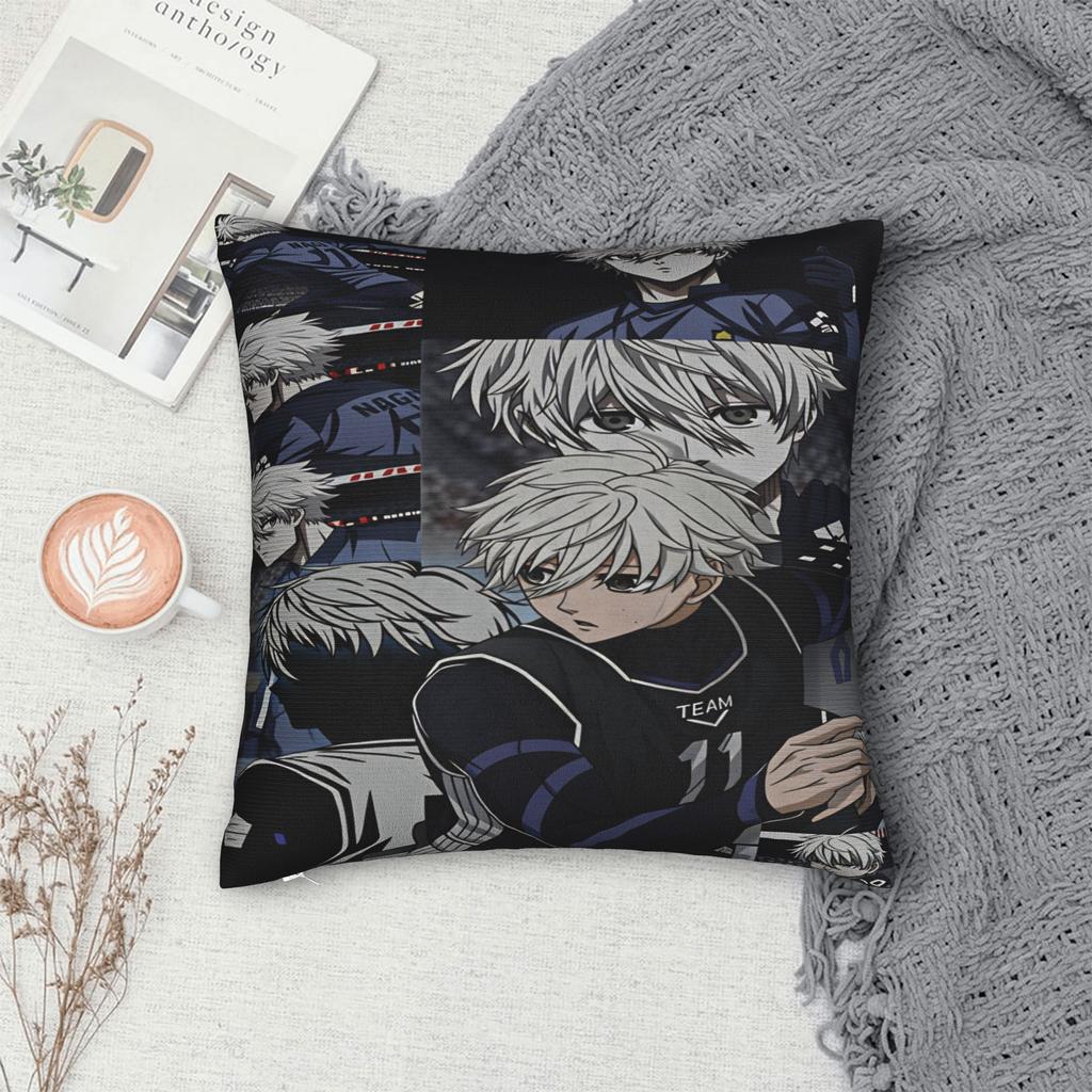 Manga Nagi Seishiro Pillowcases Vintage Pillow Case For Office Car Home Decor Comfy Pillow Cover