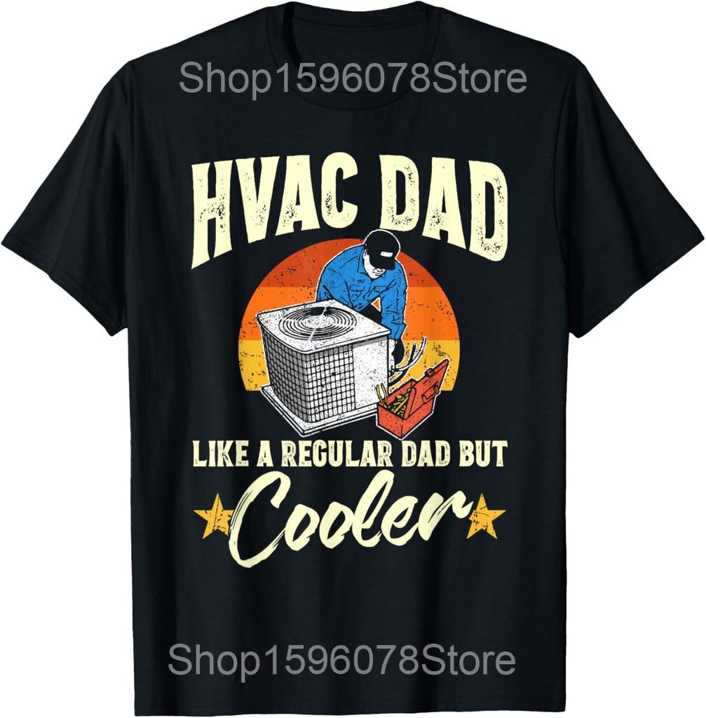 HVAC Techniker Mechaniker T-Shirts Herren Baumwolle Humor Streetwear T-Shirt Kurzarm Unisex Locker Reparatur HVAC Systeme Kleidung