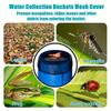 1 Stück Regentonne Netzabdeckung, Wasserauffangbehälter Netz, Regentonne Netzabdeckung Mit Verstellbarem Kordelzug, Filtersieb Fo