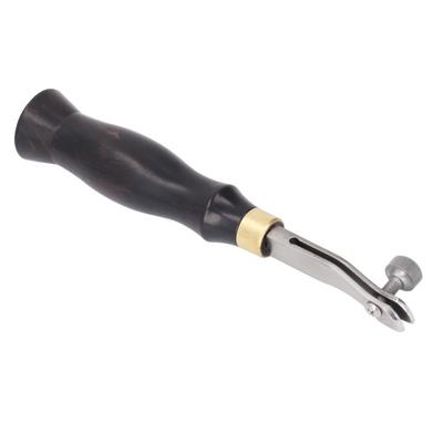 Wooden Handle Leather Edge Creaser Stainless Steel Leather Groover Tool  For Leathercraft