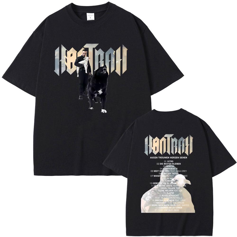 Rapper Kontra K Augen Traumen Herzen Sehen Album Graphic Tshirt Men Women Hip Hop Fashion Pop Music T Shirt Man Cotton Tshirts