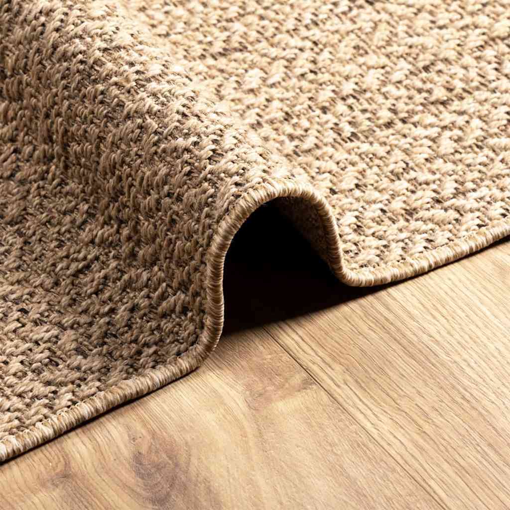 vidaXL Teppich 160x230 cm Jute-Optik Innen und Außen