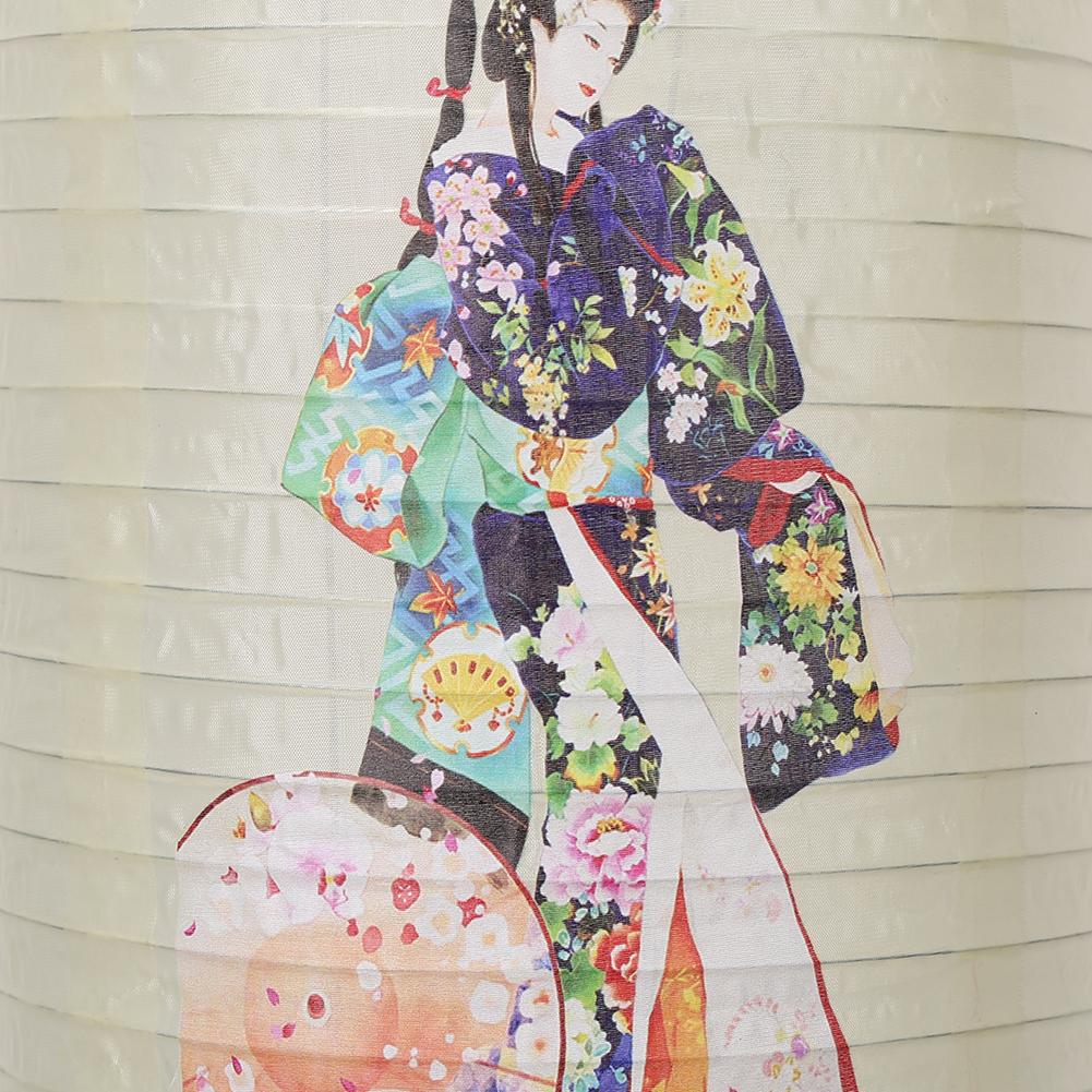25cm Traditional Japanese Style Lantern Cloth Printing Fabric for Bar Pub Decor