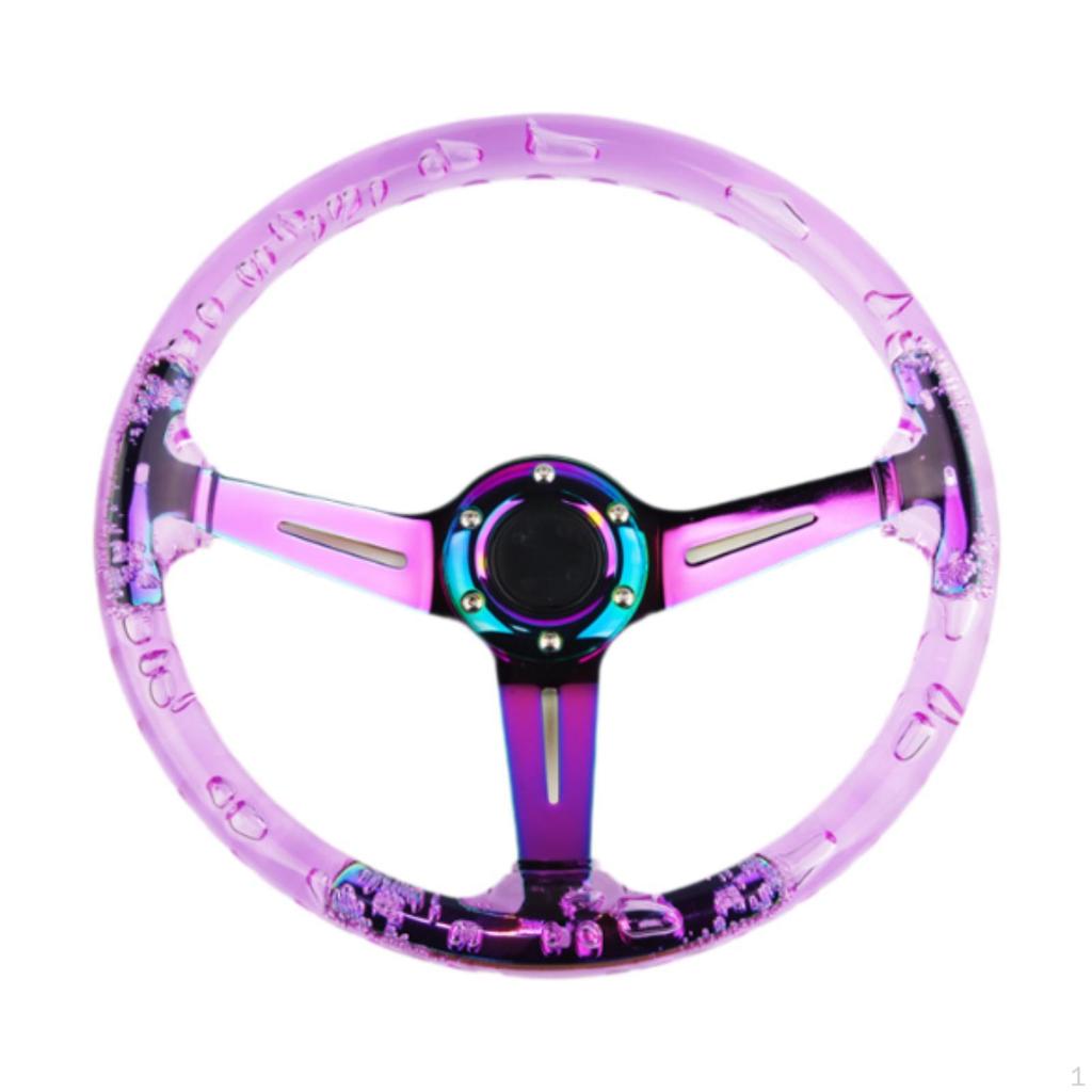 Universal 14inch Car Sport Steering Wheel with 6 Bolts Stylish Spare Parts