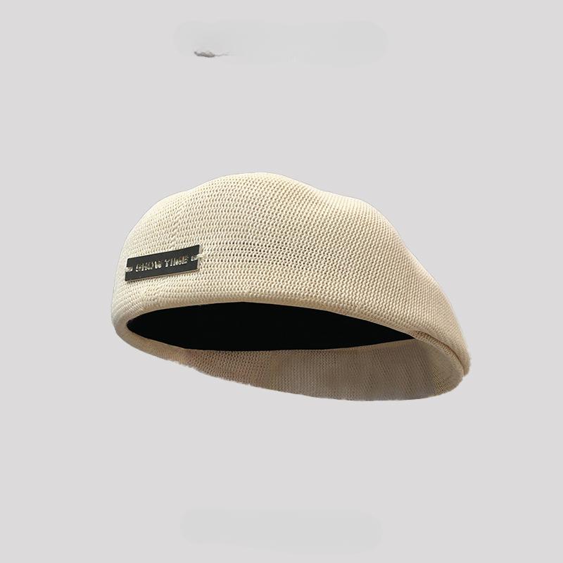 Herbst Winter Wolle Baskenmütze Damen Vintage Einfarbig Arbeiter Hut Japanische Künstler Hüte