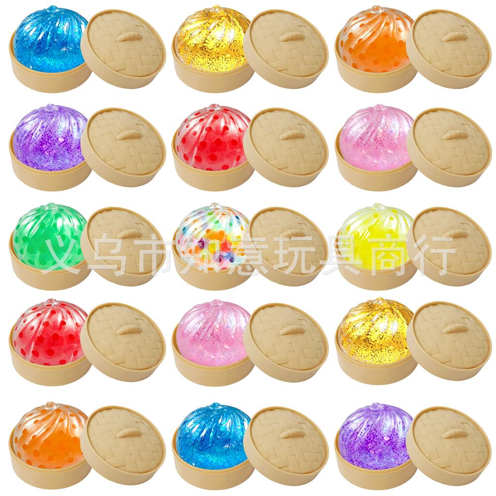 Bolas Antiestrés Blanditas de Empanadilla de Colores Juguetes Sensoriales Fidget Comida de Simulación Juguete para Apretar Color Aleatorio