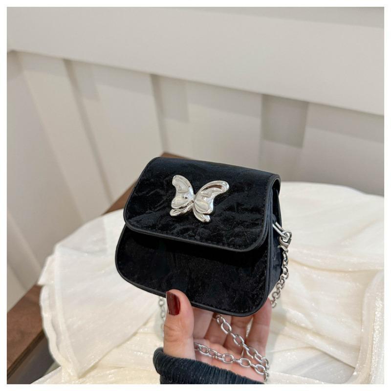 

Маленькая квадратная сумка женская новая модная сумка через плечо с текстурой бантика однотонная простая сумка-мессенджер