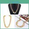 Pearl Layered Necklace For Women With Geometric Design And Water Wave Chain For Gifts And Travel