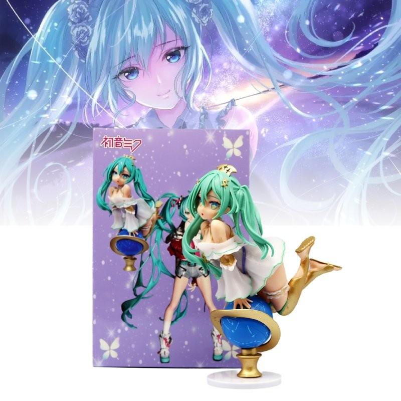 Stunning Hatsune Miku Figurine With Globe Design Perfect For Collectors And Fans