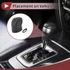 1 Set Gear Shift Knob Cover for Acura TL 2009-2014 Stick Shifting Handle Protector Black Faux Leather
