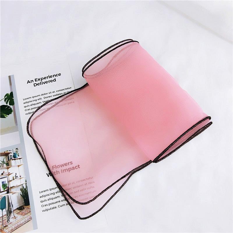 New Solid Color Scarf For Women In Spring And Autumn Versatile Ribbon Wrist Strap Headband Fashionable Decoration Student Neck Protection Small Scarf