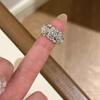 Elegant Brushed Rose Flower Ring for Women – High-End Fashionable Index Finger Band