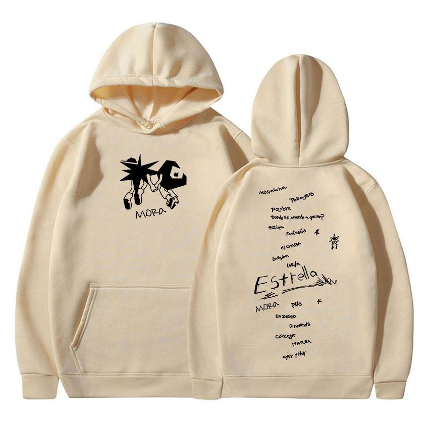 Rapper Mora Tour 2025 Print Hoodie Men Women Fans Clothing Fashion Oversized Sweatshirt Casual Retro Long Sleeve Pullover Hooded