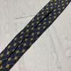 Used HERMES Hermes necktie geometric pattern 100% silk made in France navy navy blue blue business