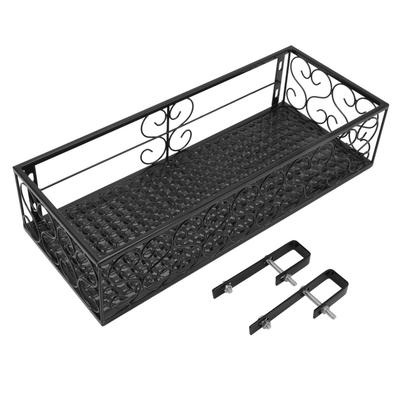 Balcony Flower Rack Hanging Flower Pot Hanger Hanging Wrought Iron Fence Indoor Windowsill