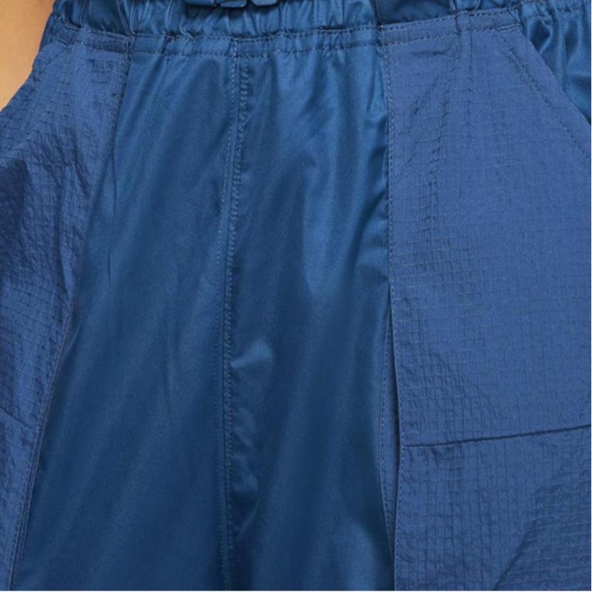 Nike Logo Pocket Loose Fit Cuffed Casual Pants Women Bottoms Blue CJ3776-432