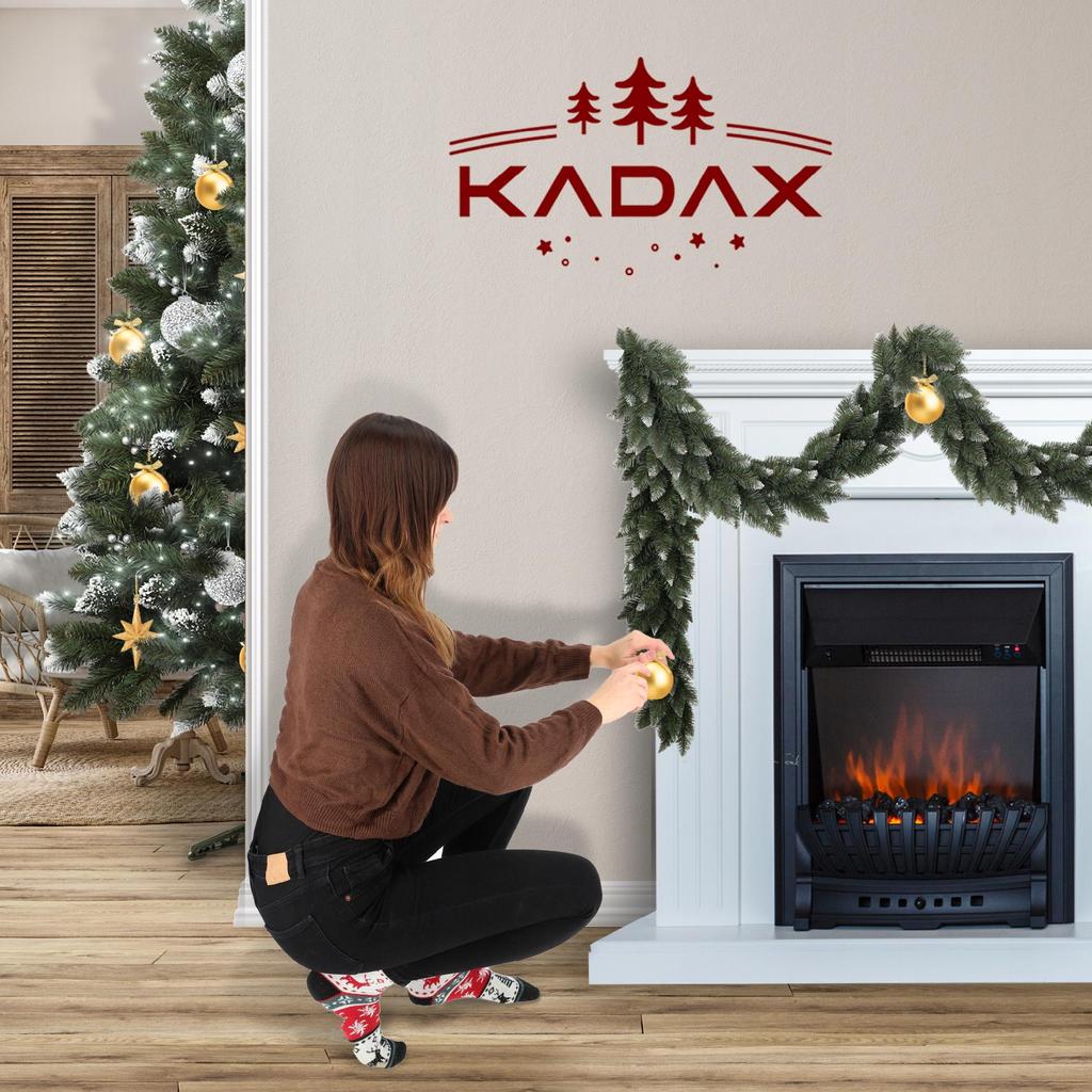 KADAX Girlanda Choinkowa Świąteczna 110 cm Ośnieżona