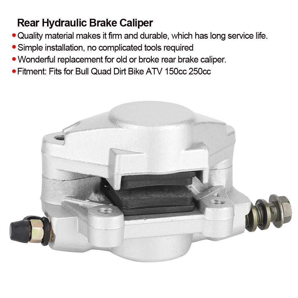 Aluminum Alloy Rear Hydraulic Brake Caliper Fits for Bull Quad Dirt Bike ATV 150cc 250cc