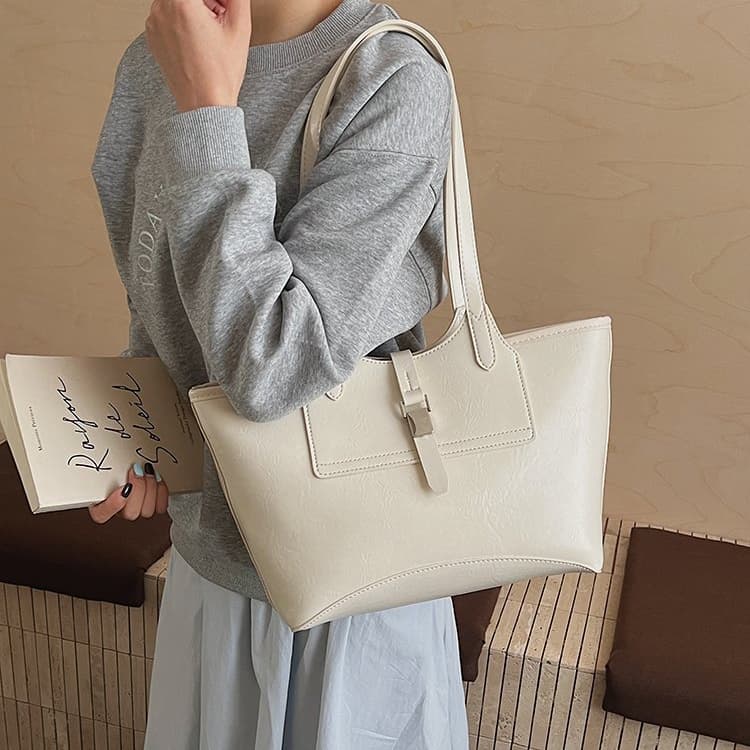 Simple tote bag women's versatile shoulder bag
