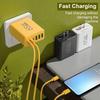 65W Multi-Port Fast Charger: Dual Type-C & 4 USB Ports with EU, US, UK Plug