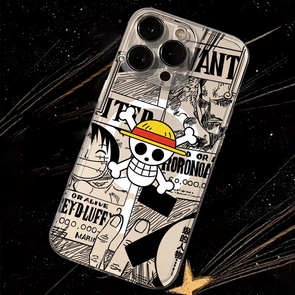 Anime Ones Pieces Luffys Magnetic Phone Case for Samsung Galaxy S25 S24 S23 S22 S21 S20 FE Edge Plus Ultra 5G Soft Clear TPU
