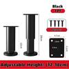 Good-Adjustable Height Furniture Support Legs For Bed Frame For Bed/Sofa/Cabinet/Couch/Table Black