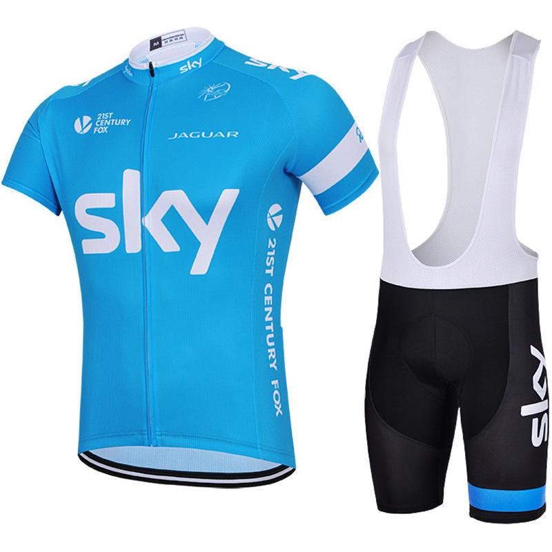 2026 Summer Men s and Women s SKY Short-sleeved Quick-drying Breathable Overalls Cycling Suit XS