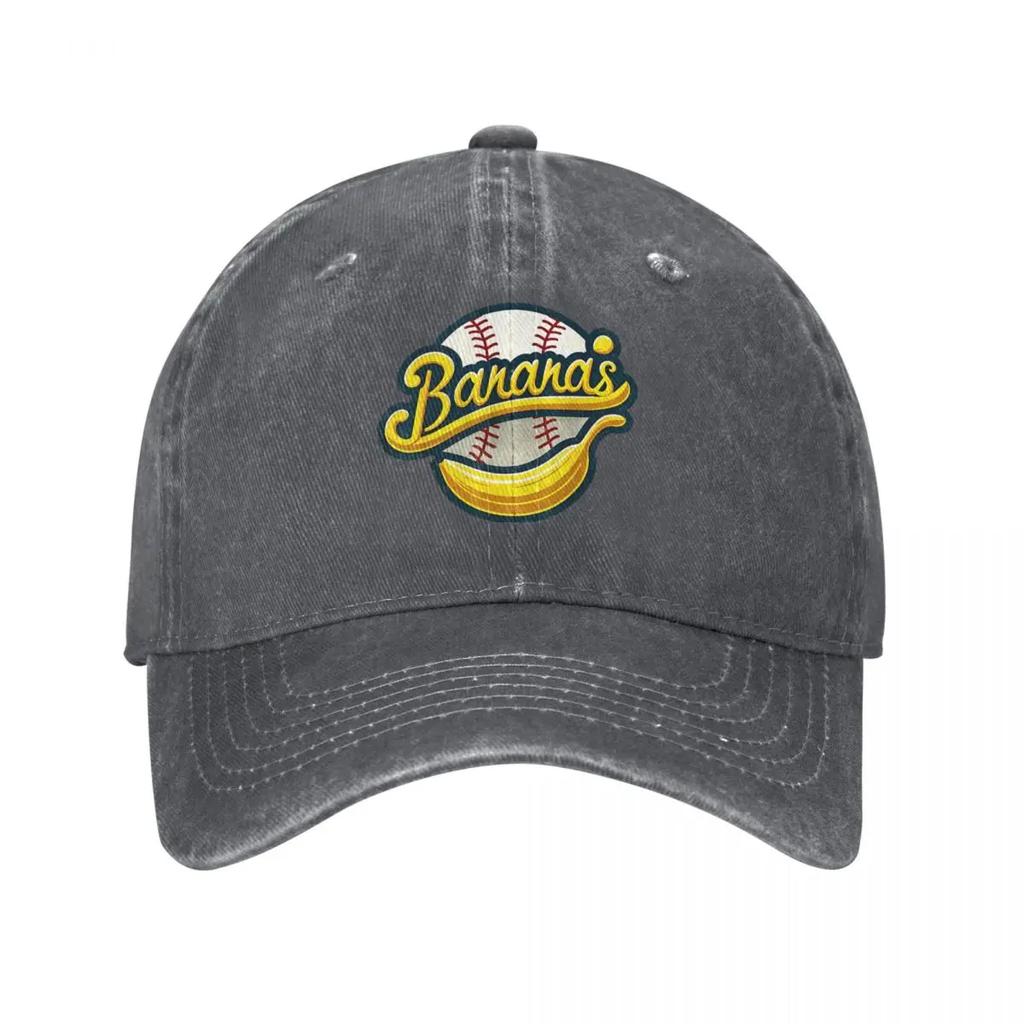 Funny Let's Go Bananas Unisex Baseball Caps Baseball Distressed Denim Caps Hat Vintage Outdoor Workouts Sun Cap