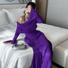 Fall Winter Women's Sexy Off-shoulder Ruched Evening Dress Leisure Cocktail Party Formal Event