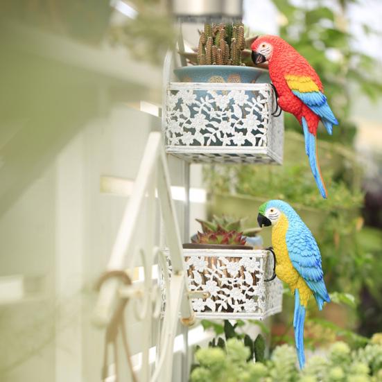 1 ks/1 pár Simulovaná papouščí figurka Květináč Váza Objímač Sázecí stroj