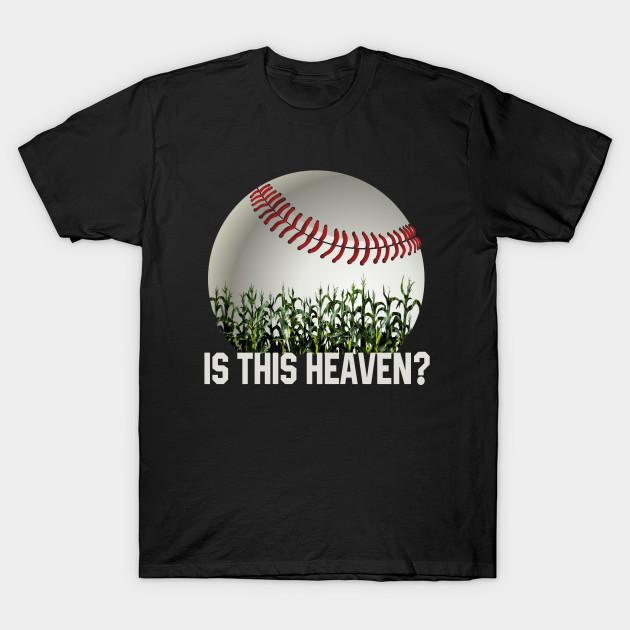 

Men Black Print T-shirt Is This Heaven No It S Iowa Corn Field Of Baseball Dreams No-Cut Transfer Paper Print Cotton Tshirt S чорний