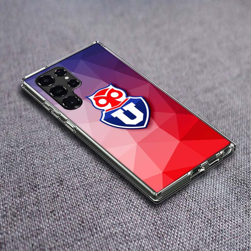 

Fondo U. De Chile LOGO Phone Case For Samsung Galaxy S24 S23 S21 S20 FE S22 S26 Ultra S25 Edge S10 Plus Cover Clear TPU Capa She Samsung S25 Ultra
