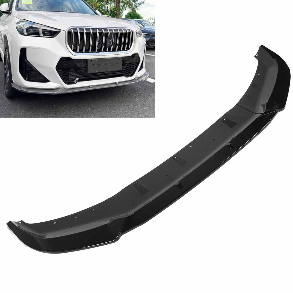 3 Sections Front Bumper Lip Spoiler Stylish Rugged Front Bumper Lip Splitter For X1 U11 M‑Sport