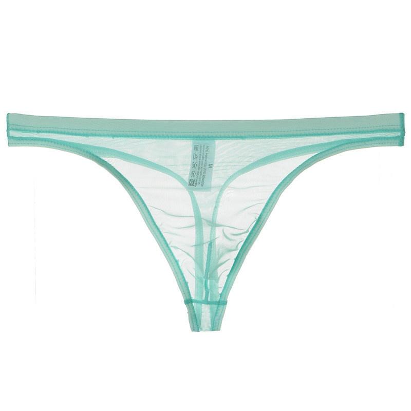 Thong Tangas Mesh Men's Underwear Sexy Breathable T-Back Thong Underpant Sezy Lingerie G-String