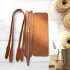 PU Leather Shoulder Bag Knitting Kits DIY Crochet Bag Making Bag Handles Zipper Bag Bottom Shaper for Crochet Handbags
