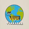 Vans X Artist Collaboration Fun Cartoon Print Casual Short Sleeve T-Shirt Women Tops Oatmeal VN0A7TQ32N1