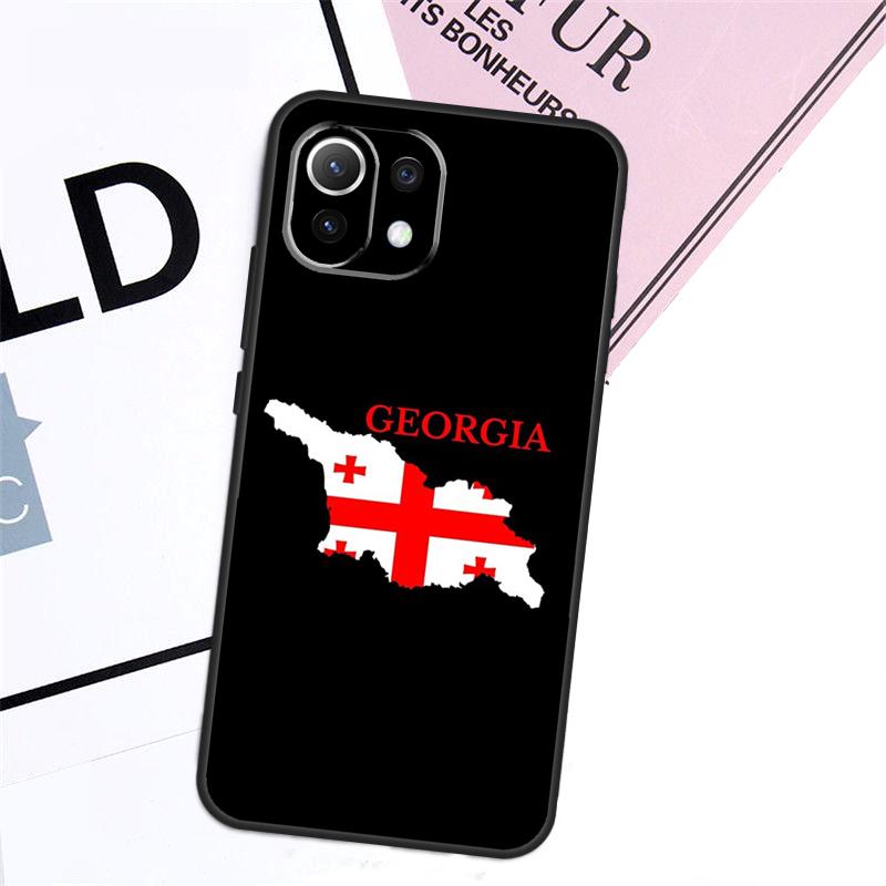 Georgia Flag Case For POCO X6 Pro X3 X4 X5 M6 Pro M5s F3 F5 Xiaomi 14 Ultra 12 13 11T 12T 13T Pro Cover