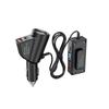 Multifunctional Car Charger with QC3.0+PD Fast Charging, 12V/24V Compatibility, and Voltage Display