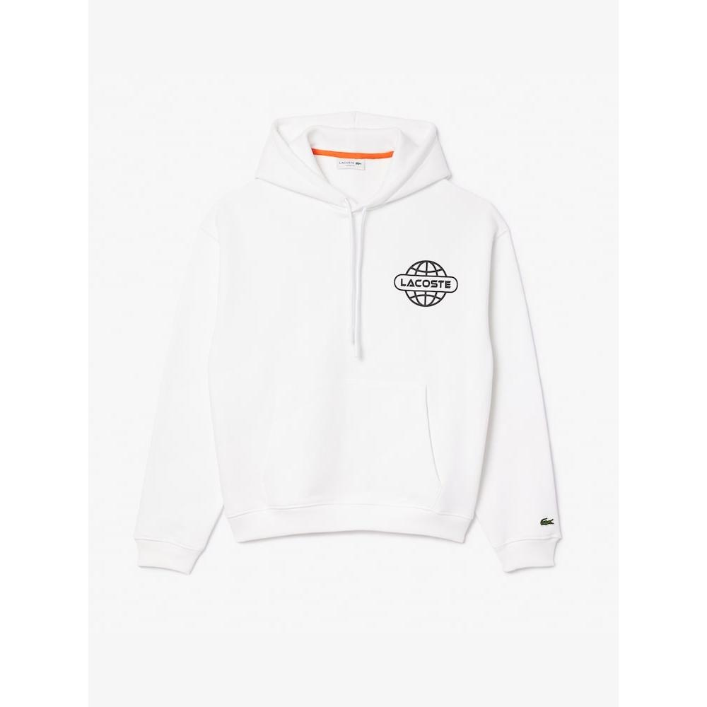 

LACOSTE [Online Exclusive] Men s Lettering Graphic Hoodie Sweatshirt SH3476 53N 001 Q2NSH3476 53N001
