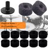 4cm Felt Washer Bass Drum Silencer Felt Strap Button Felt Pads Cymbal Hi-Hat Washer Cymbal Sleeves