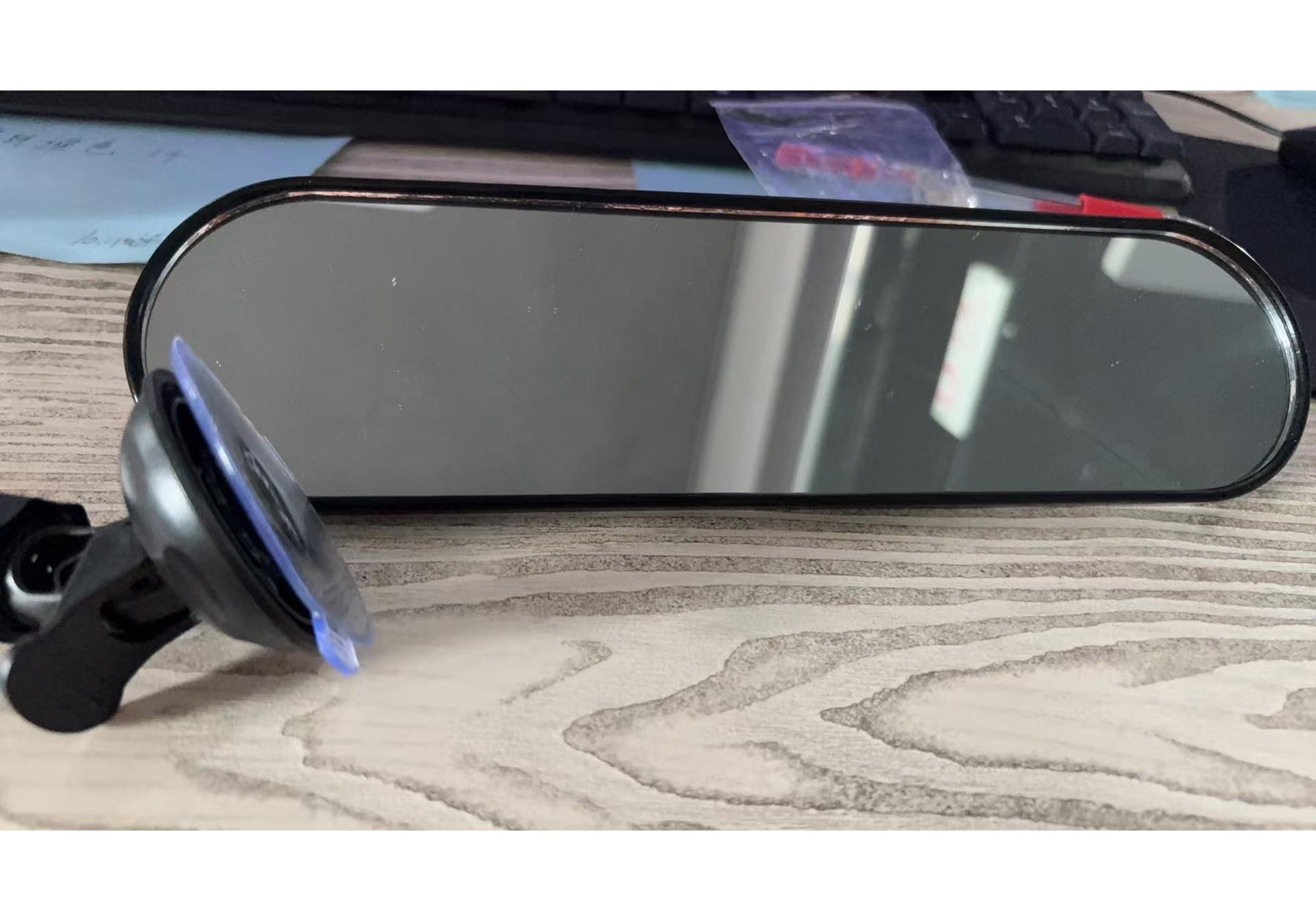 In-Stock Wide-Angle Universal Rearview Mirror with Suction Cup for Car Interiors