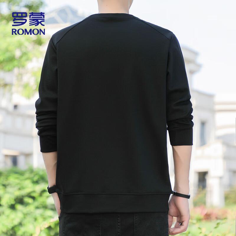 ROMON Men's Long Sleeve Pullover Sweatshirt