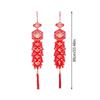 Vietnamese Lunar New Year Decoration Couplets New Year Red Knot Tassel Couplets Ornaments Spring Wall Ornaments for Asian Lunar