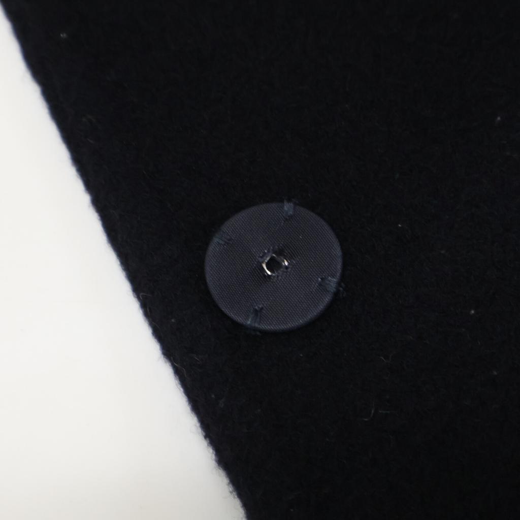 BALLSEY Navy Premium Wool River Hooded Short Coat Coat 34 NavyUsed