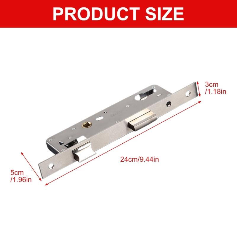 Narrow Security Mortise Door Lock Case Stainless Steels Narrow Lock Body 8520/8525/8530/8535 Aluminum Door Lock
