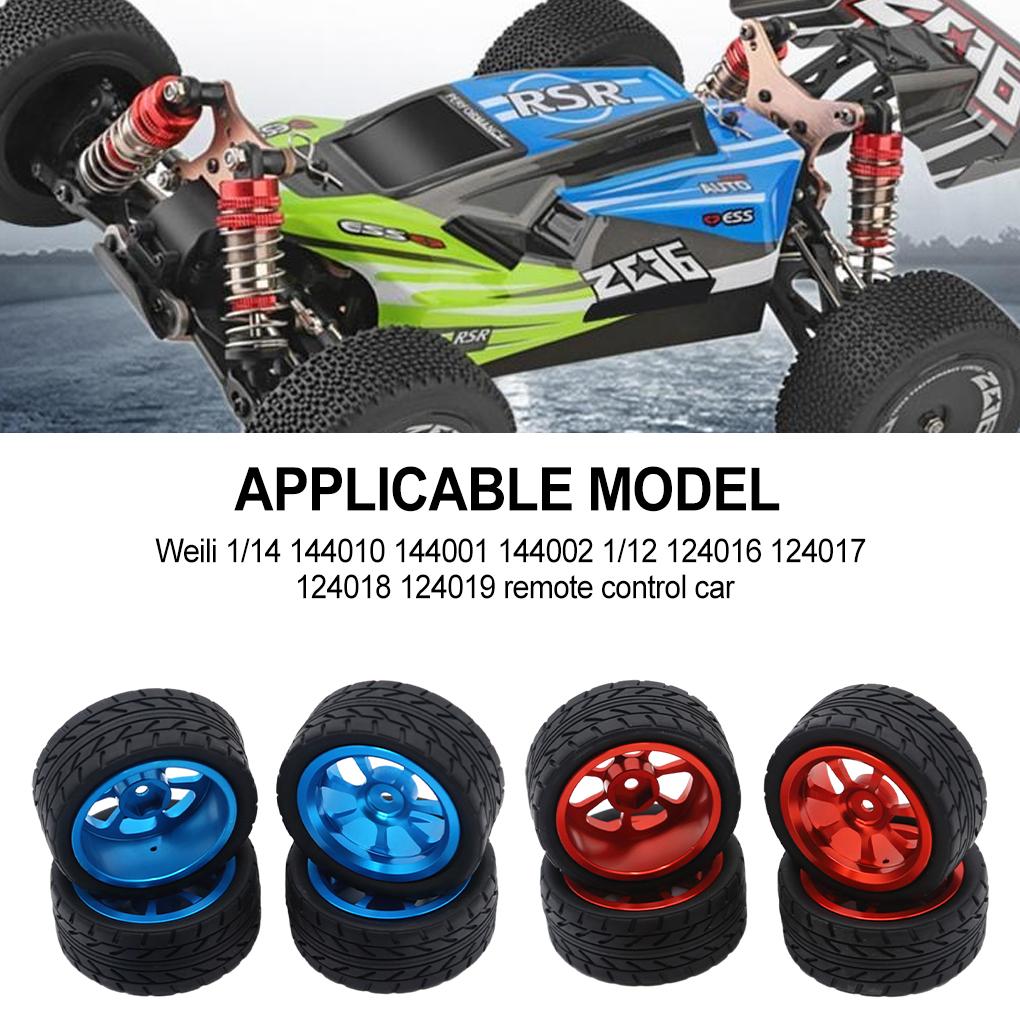 RCGOFOLLOW Wheel Rims Tyre RC Car Part Wear-resistant Rc Wheel Rims Tyre For 1/14 144001 On-Road Vehicles RC Upgrade Part